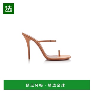 1h可退 香港直邮Amina Muaddi 女士 Adut 绸缎人字拖  舒适时尚