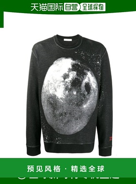 【99新未使用】香港直邮Valentino 黑色月球印花运动卫衣 TV3MF10