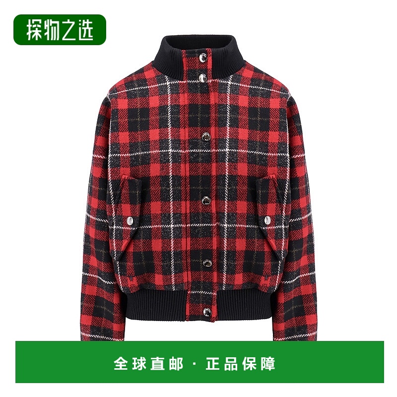 香港直邮DIOR 迪奥 女士 Christian 格紋飛行員夾克 511C49A1618