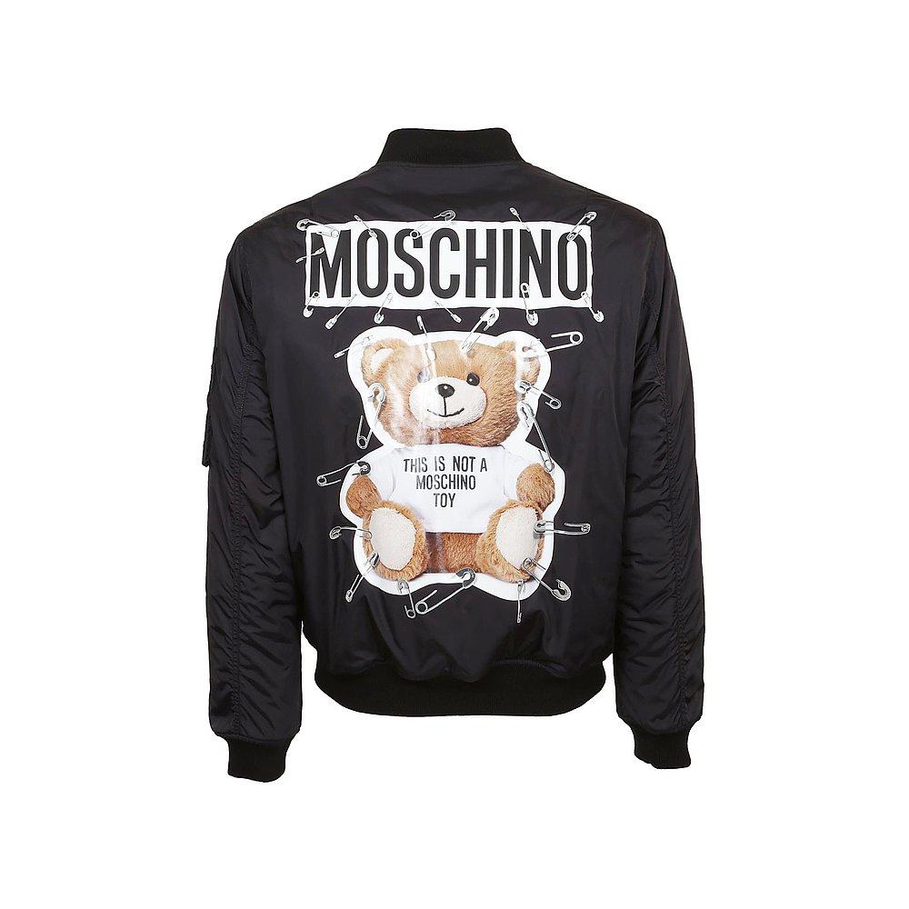 香港直邮moschino 回形针小熊印花夹克 v063552151555