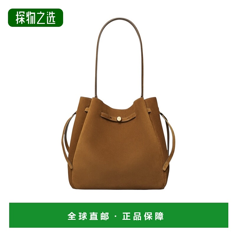 香港直邮Tory Burch ROMY 大号绒面革水桶包 179987斜挎包单肩包