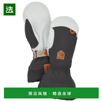 香港直邮HESTRA 男士手套 2022741CHARCOAL CO 黑色