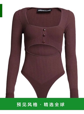 1h可退 香港直邮ANDREĀDAMO 女士 毛衣 brown棕色 舒适时尚