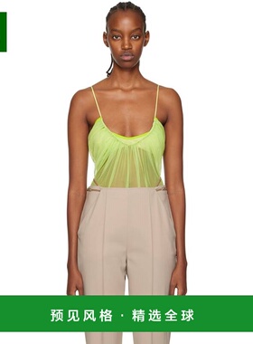 1h可退 香港直邮Nensi Dojaka 女士 绿色抽褶连体衣 NDAW22ACC072