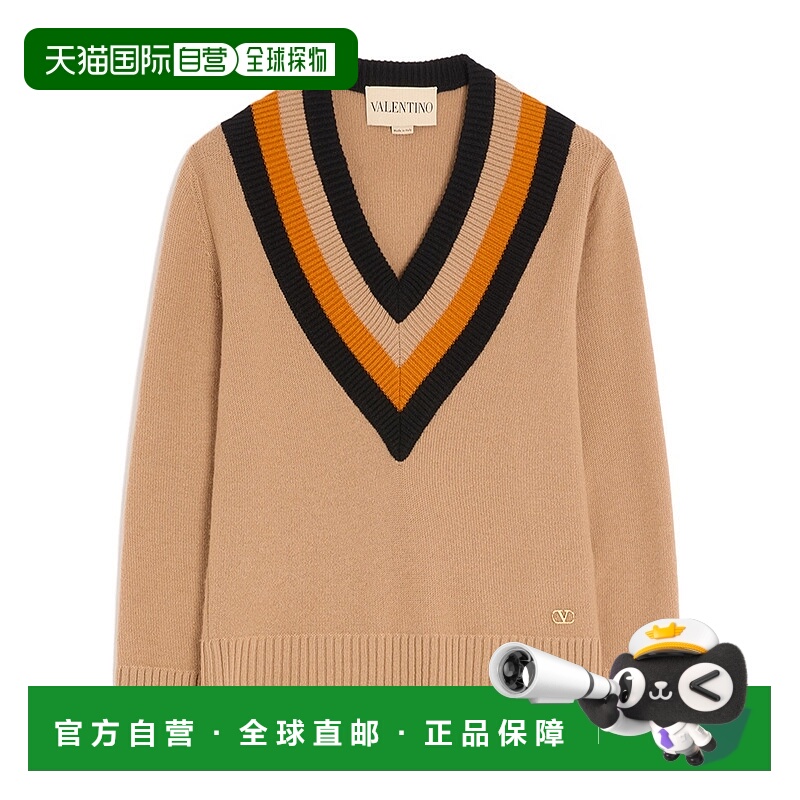 香港直邮Valentino V领长袖毛衣 BKC69L9SW