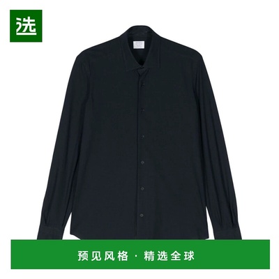 香港直邮MAZZARELLI 男士衬衫 ICECOTTON2C SS2024 蓝色 MAZZAREL
