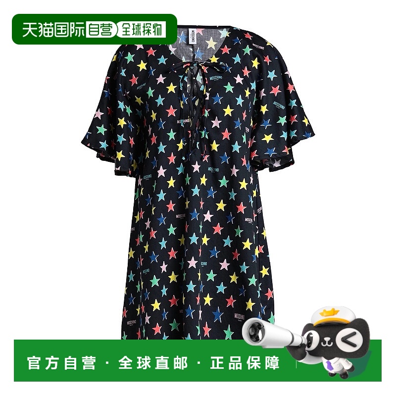 1h可退 香港直邮Moschino 莫斯奇诺 女士 罩衫 black黑色 舒适时
