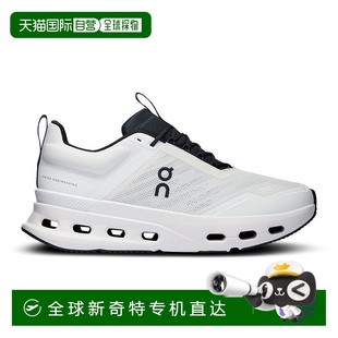 欧洲直邮On昂跑 黑色再生聚酯纤维logo标 Cloudnova系列女士白色