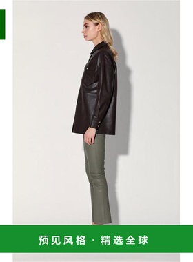 1h可退 【美国直邮】Walter Baker Shandi Top 女士真皮长袖衬衫