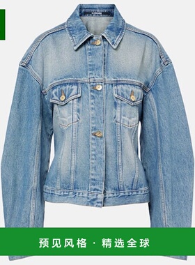 1h可退 香港直邮Jacquemus 女士 de-Nîmes 牛仔布夹克 blue蓝色