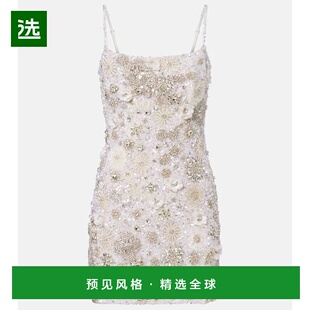 1h可退 香港直邮Rachel Gilbert 女士 Francesca 精饰迷你连衣裙