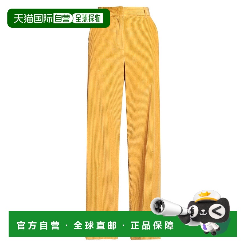 香港直邮Weekend Max Mara 女士 休闲长裤 yellow黄色 舒适时尚