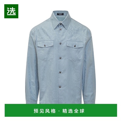 香港直邮versace 范思哲 男士 长袖衬衫 10188351A08883