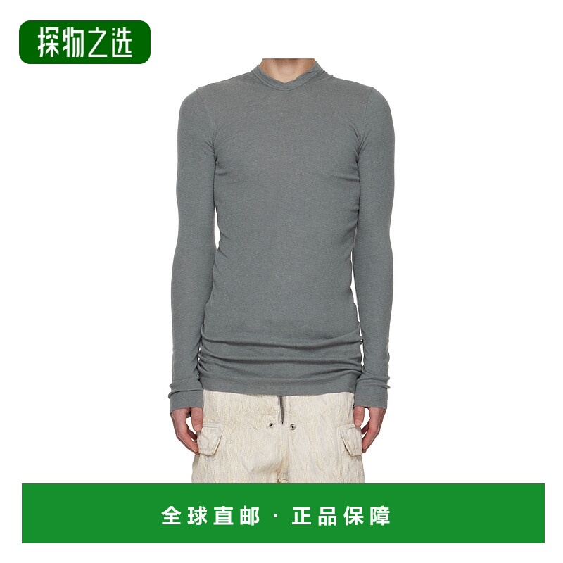 香港直邮Rick Owens Concordians Rib LS 连帽针织衫 RU02E1260RJ