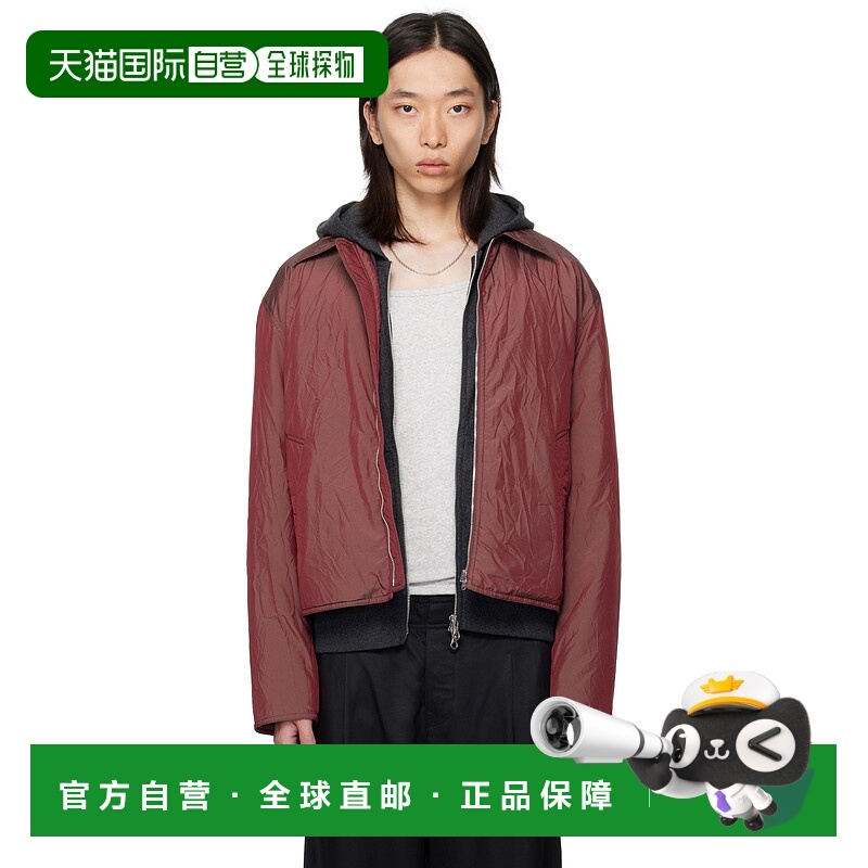 1h可退 香港直邮Our Legacy 男士 酒红色 Slight 夹克 M4251SS