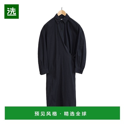 香港直邮Lemaire 直领扭褶连衣裙 DR1024LF445