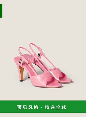 欧洲直邮MIU MIU (2025) Ayers 露跟凉鞋高跟鞋