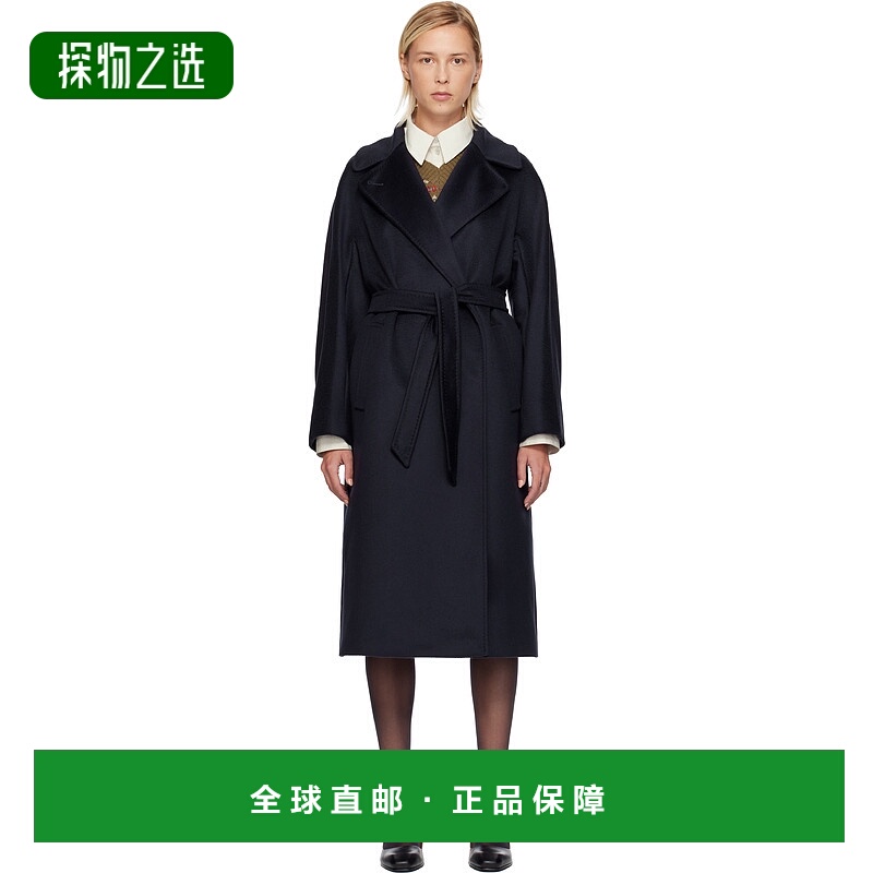 香港直邮Weekend Max Mara 女士 海军蓝 Resina 大衣 25250160316