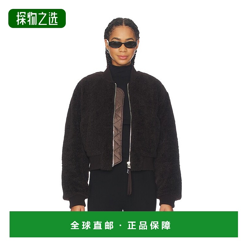 香港直邮AGOLDE 女士 Iona Skye 夹克 A5095 brown棕色 舒适时尚