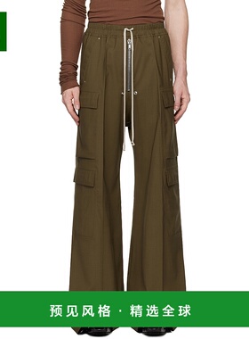 香港直邮Rick Owens 抽绳休闲裤 RU02D6339ZL羊毛阔腿裤