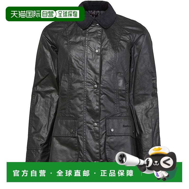 1h可退 香港直邮Barbour 巴伯尔 女士 Beadnell 外套 black黑色