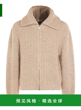 1h可退 香港直邮Lemaire 男士 浅褐色羊毛针织衫 OW1187 LK1029MU