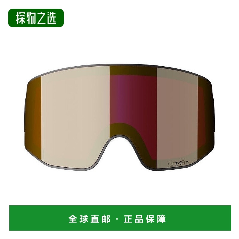 欧洲直邮Salomon萨洛蒙SENTRY男女黑金色聚碳酸酯滑雪替换护雪镜