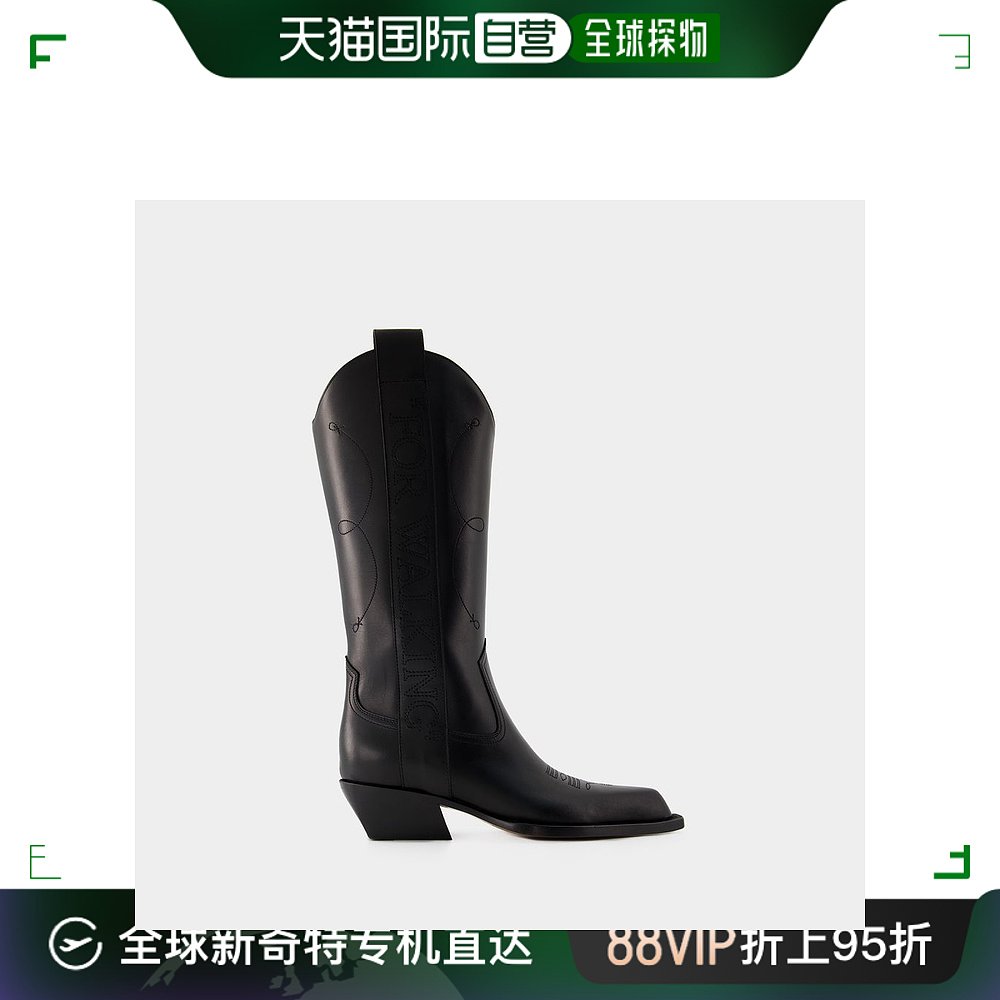 欧洲直邮off-whiteFor Walking Boots - Off White - Leather - B 女鞋 时装靴 原图主图