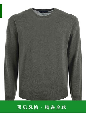 香港直邮K-WAY 男士户外T恤 K6113BW189 SS2025 绿色 Wool Sweate