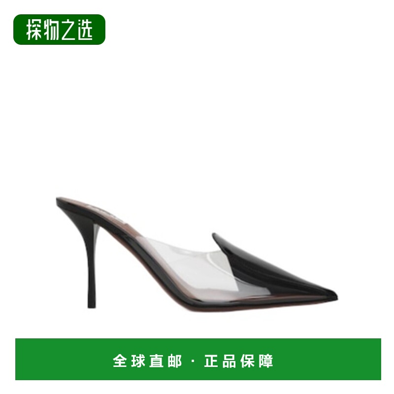 香港直邮Alaia CŒUR ABSTRAIT 漆皮穆勒鞋 AA3M094CK150