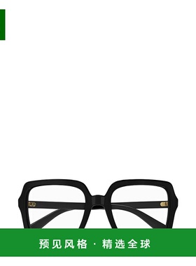 1h可退 香港直邮Gucci 古驰 女士 徽标平光镜 GG1318O black黑色