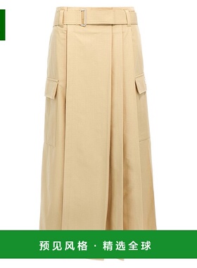 香港直邮Kenzo 高田贤三 女士 棉质防撕裂长裙 FF52JU3039DLa字裙