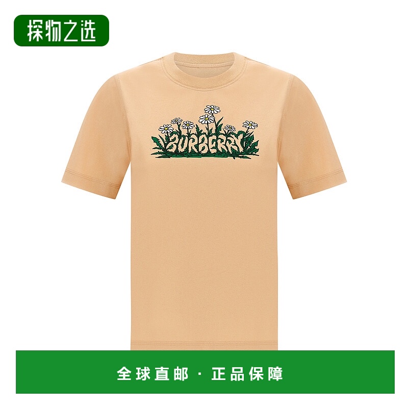 1h可退 香港直邮BURBERRY 女士T恤 8102402TEACUP SS2025 粉红色