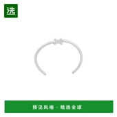 23新款 欧洲直邮CELINE 赛琳 ASYMMETRIC女士银色饰面黄铜手镯