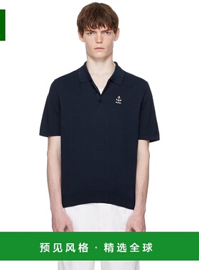 1h可退 香港直邮A.P.C. 男士 海军蓝 Octave Polo 衫 COGDKH23415