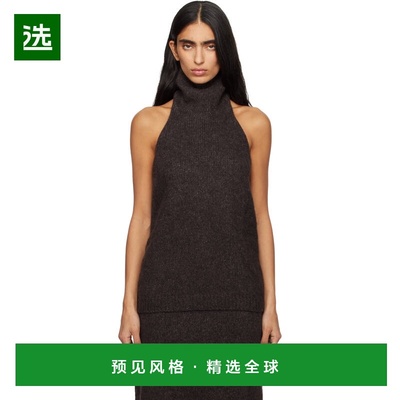 1h可退 香港直邮Lauren Manoogian 女士 棕色 Loft 绕颈上装 AW25
