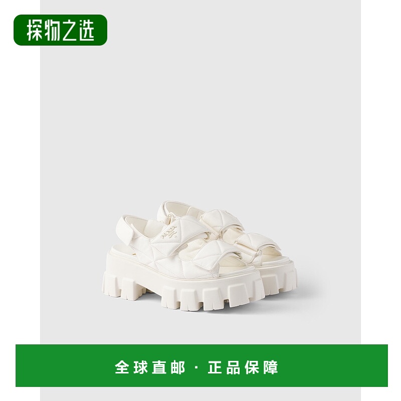 欧洲直邮PRADA (2025新品) Monolith 纳帕皮凉鞋厚底普拉达运动