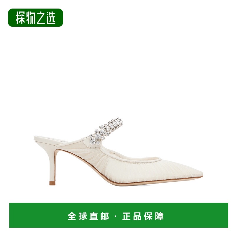 香港直邮Jimmy Choo Bing 65 穆勒鞋 BING65IVORY高跟皮鞋