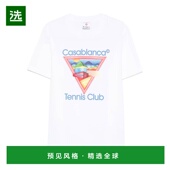 香港直邮CASABLANCA AW2025 MPF25JTS00101WHITE 男士 T恤