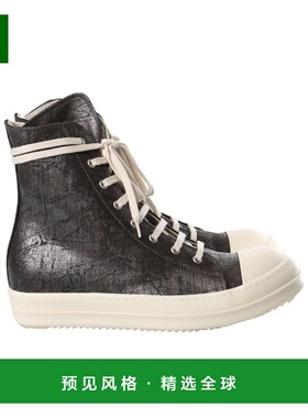 香港直邮Rick Owens Drkshdw 圆头高帮休闲鞋 DU02E7800BZMC