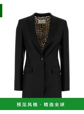 香港直邮BLUMARINE 女士西服 2B108AN0990 AW2025 黑色 长袖西装
