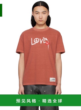 1h可退 香港直邮Andersson Bell 男士 红色 Love T 恤 atb1252u