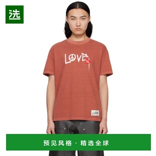 1h可退 香港直邮Andersson Bell 男士 红色 Love T 恤 atb1252u