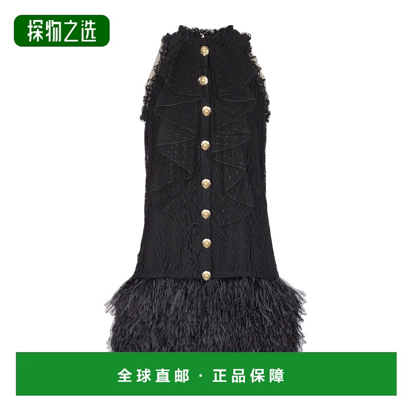 香港直邮Balmain 露肩连衣裙 FF1R3335MH32