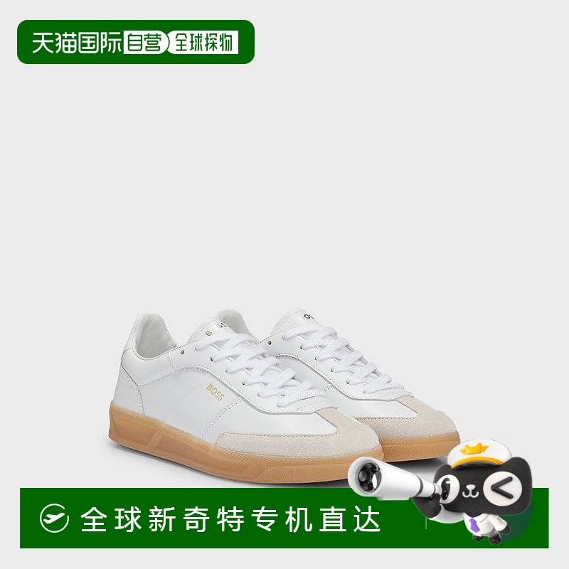 欧洲直邮HUGO BOSS雨果BOSS BLACK 带鞋带和绒面
