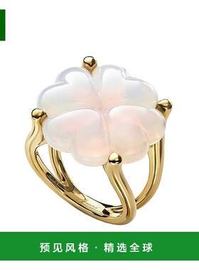 欧洲直邮BACCARAT/巴卡拉 TRÈFLE四叶草系列 白色水晶镶嵌镀