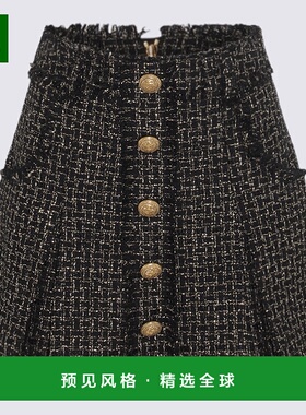 BALMAIN 女士半身裙BF1LB870VD57EADa字裙