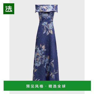 1h可退 【美国直邮】Rickie Freeman 为 Teri Jon 设计的露肩金属