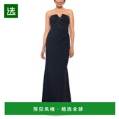 美国直邮 优雅自然 AQUA 连衣裙V领 1h可退 时尚 女士 修身 舒