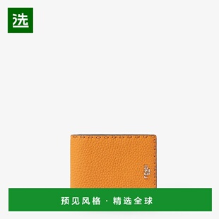 欧洲直邮FENDI 钱包 2025 Selleria 橙色和深 年产品 1h可退